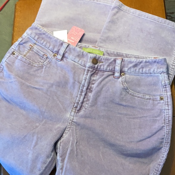 Sigrid Olsen Dusty Grape Corduroy Jeans - Picture 2 of 4